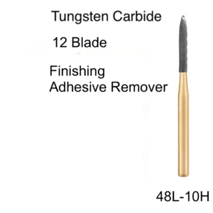 SS White - Tungsten Carbide - Trimming and Finishing (Adhesive Remover) - 12 Blades - Flame - 010 (Pack Of 10) (350175)
