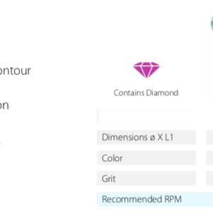 Daisy DZP - Diamond - High Shine - Zirconia - Polishing (1 x Green & 1 x Fine Orange)