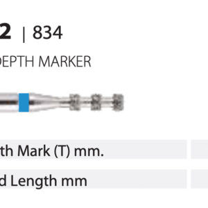 Diamond Bur - Depth Marker 0.3mm - Medium (Blue) 016 (Pack of 10)