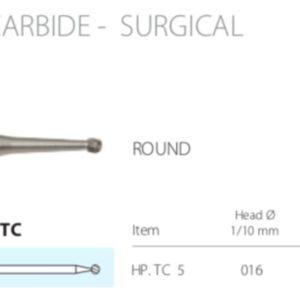 Surgical - Tungsten Carbide - Long Round - HP - 05 (Pack of 5)