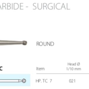 Surgical - Tungsten Carbide - Long Round - HP - 07 (Pack Of 5)
