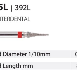 Diamond Bur - Interdental (IPR) - Long - Fine (Red) 016 (Pack of 10)
