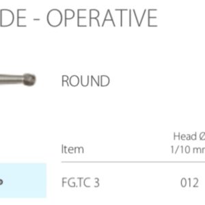 Tungsten Carbide - Friction Grip - Round size 03 (Pack of 10)