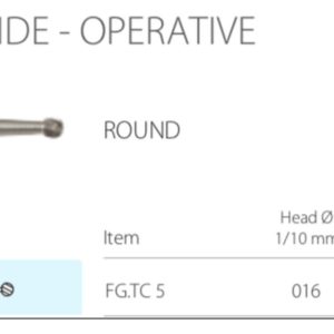 Tungsten Carbide - Friction Grip - Round size 05 (Pack of 10)
