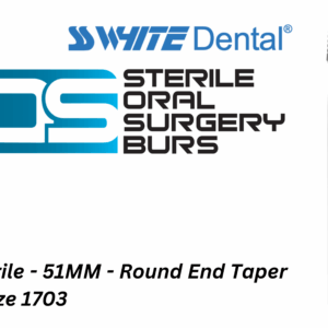 SS-White - Sterile - Surgical - 51MM -Tungsten Carbide - Round End Taper - Pack Of 5 (310256)