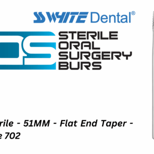SS-White - Sterile - Surgical - 51MM -Tungsten Carbide - Flat End Taper - Pack Of 5 (310252)