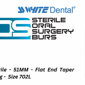 SS-White - Sterile - Surgical - 51MM -Tungsten Carbide - Flat End Taper - Long - Pack Of 5 (310253)