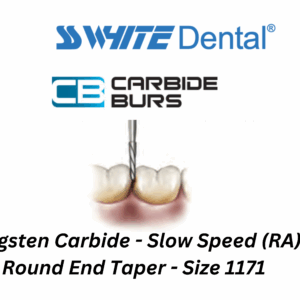 SS WHITER - TUNGSTEN CARBIDE - SLOW SPEED - ROUND END TAPER (PACK OF 5) - 1171 (310035)